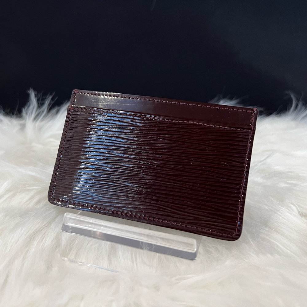 Louis Vuitton Epi Electric Card Holder, Deep Burgundy - Picture 2 of 8